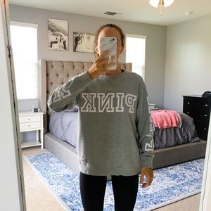 PINK crew neck sweatshirt